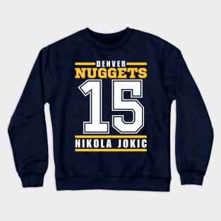 Denver Nuggets Jokic 15 Basketball Player Crewneck Sweatshirt